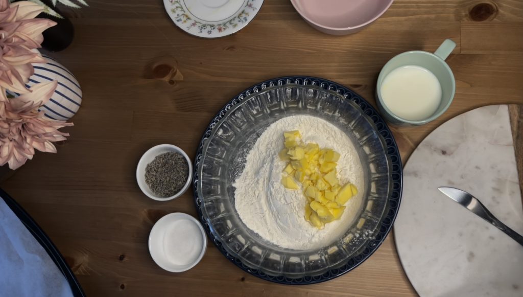 Lavender scones