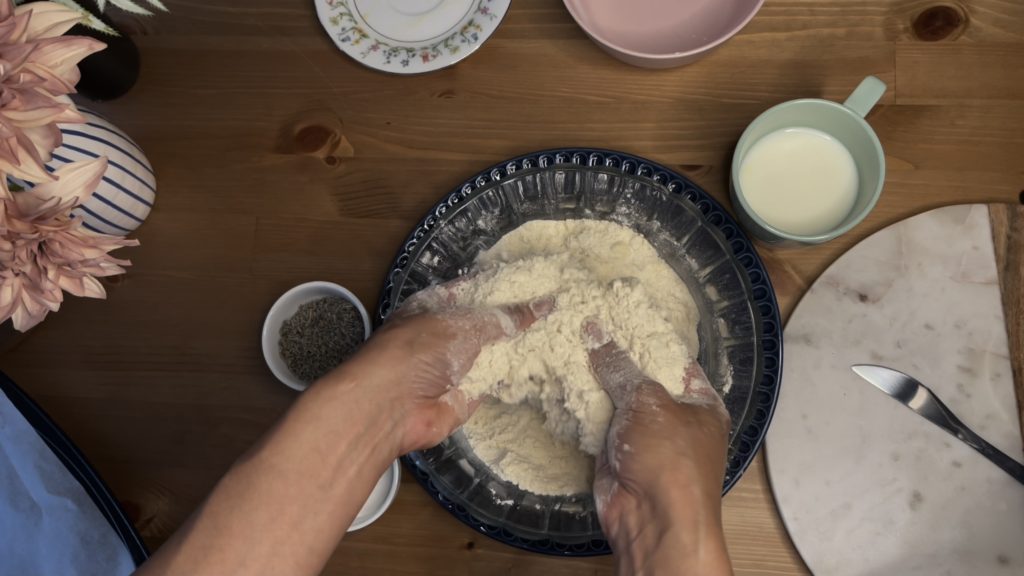 Lavender scones