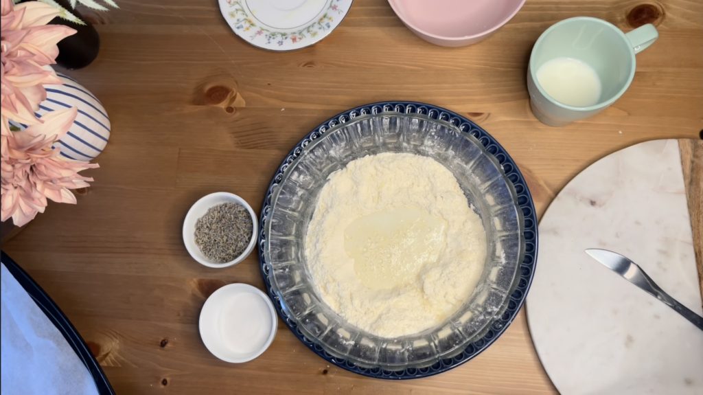 Lavender scones