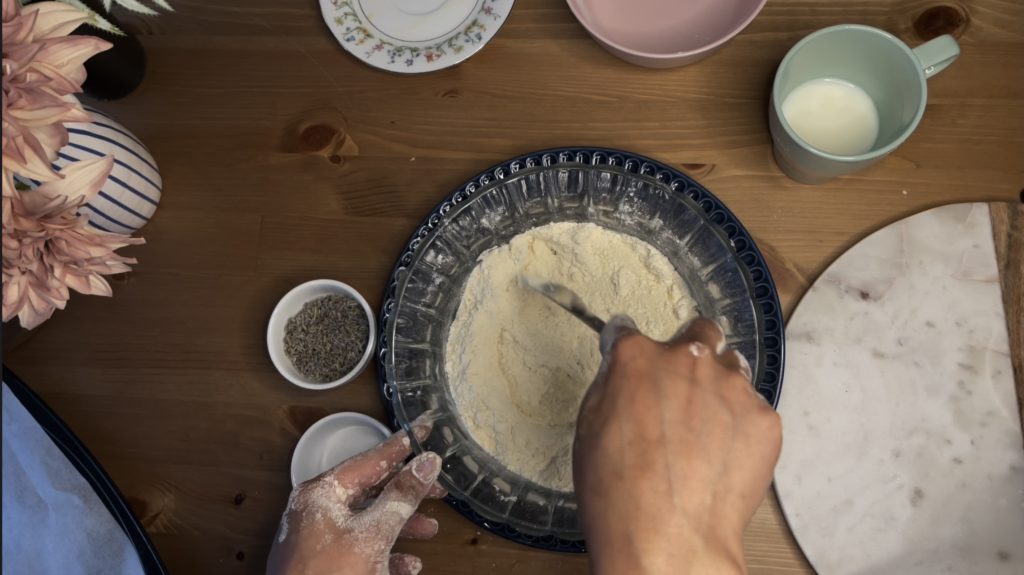 Lavender scones