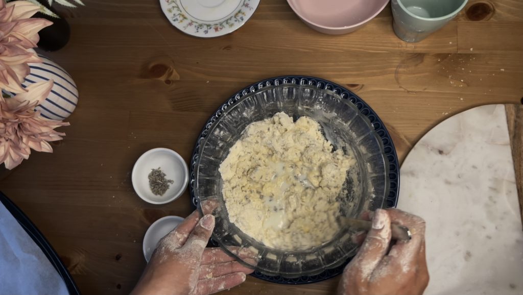 Lavender scones