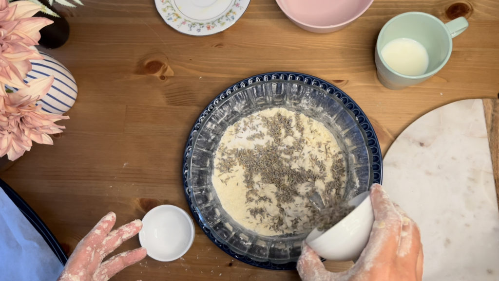 Lavender scones