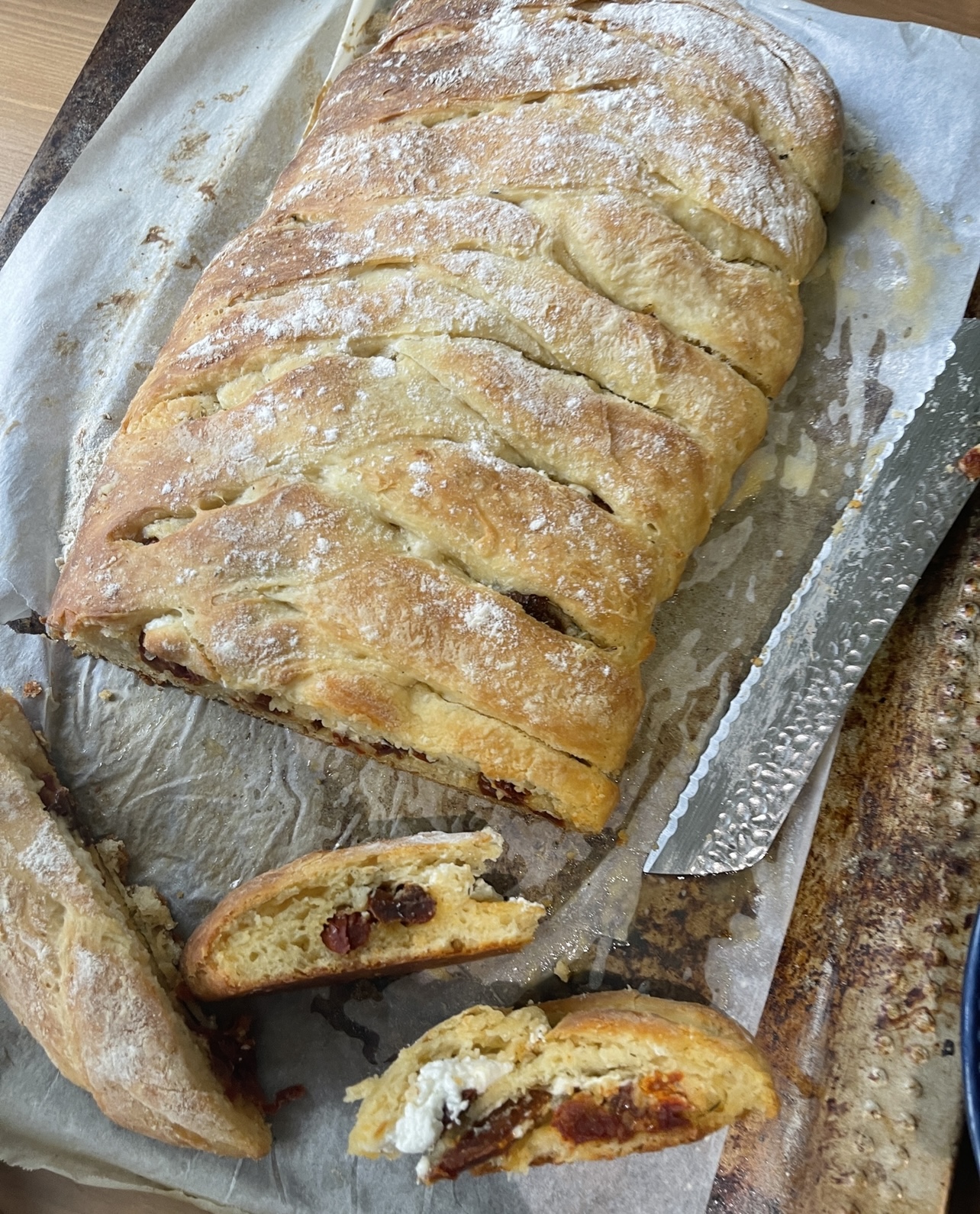 goat cheese braided bread